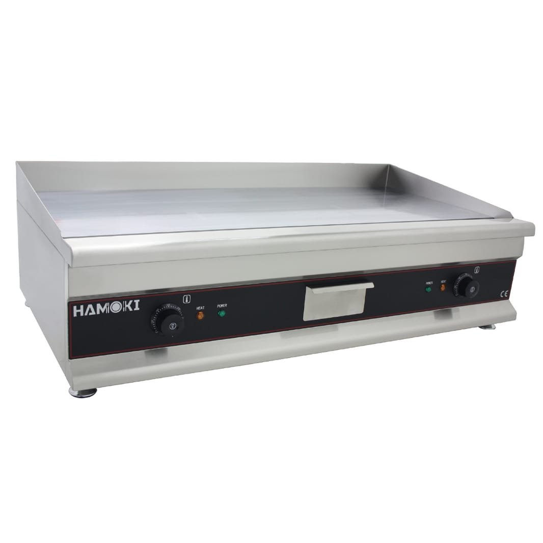 Electric Griddle Chrome Plated Hotplate Countertop - Flat 100cm Wide - Model:GR-1000