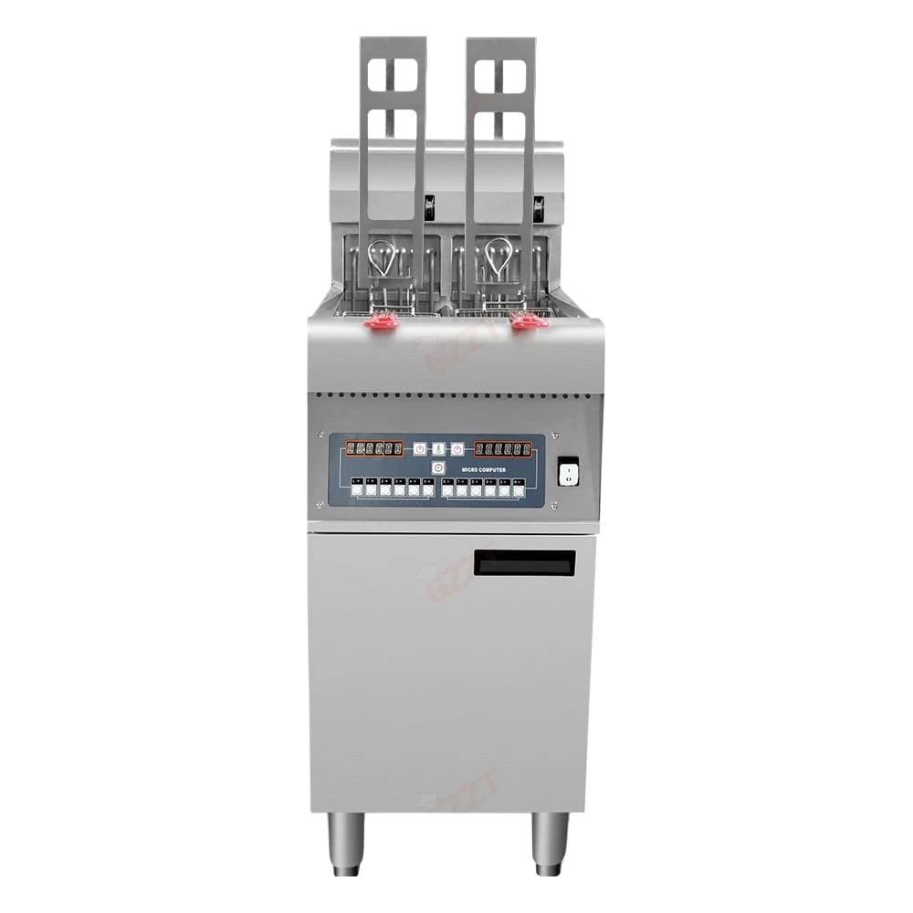 Freestanding Electric Fryer Automatic Lift Up - Programmable Micro Computer 18 Kw - Quatrone | Model:HEF-871A1