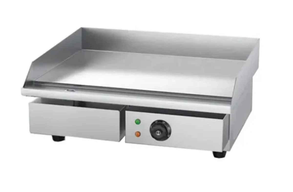 Quatrone HEG-818 Countertop Commercial  Electric Griddle Hotplate 550mm - Single Phase