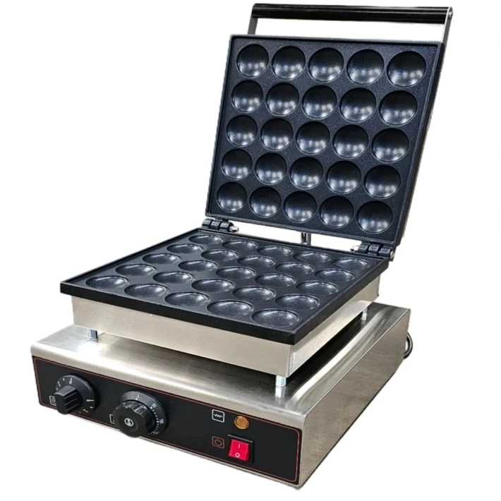 Dutch Mini Pancakes Muffin Maker - 25 Hole Non-stick Plate - Quatrone |Model:HX-2240B