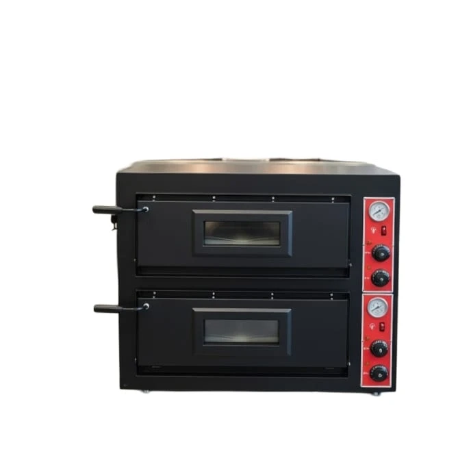 Double Deck Stone Bake Pizza Oven – 8×12" Pizzas Single Phase 8.4 kW | Quatrone UK | HEP-2-1PH