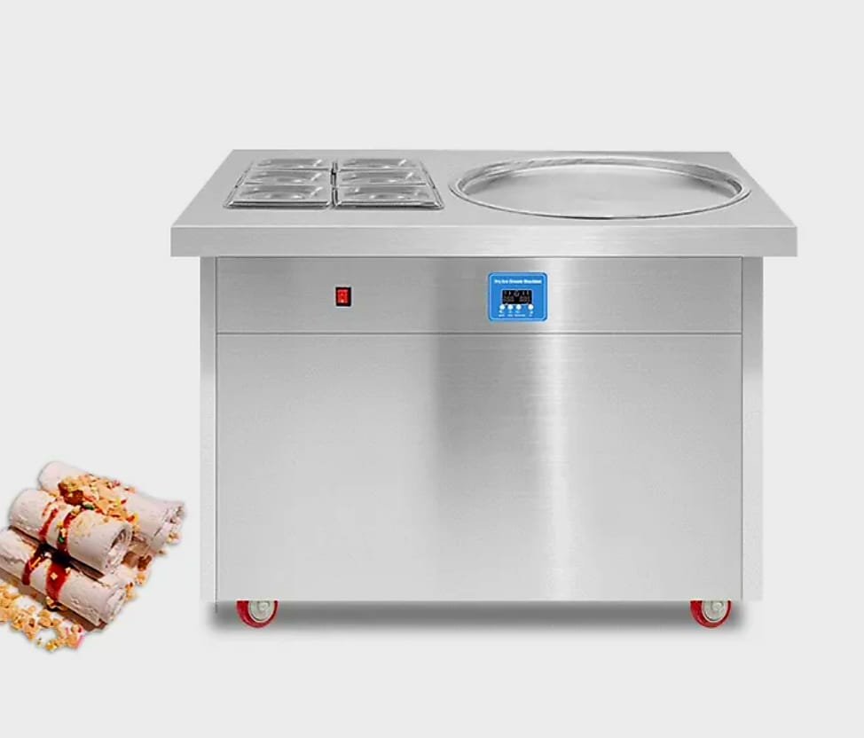Quatrone - Roller Fried Ice Cream Machine Model:FIR-PFIR-6C