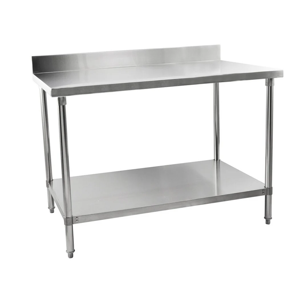 Heavy duty Stainless Steel Table With Backsplash 900x600mm (WxD)