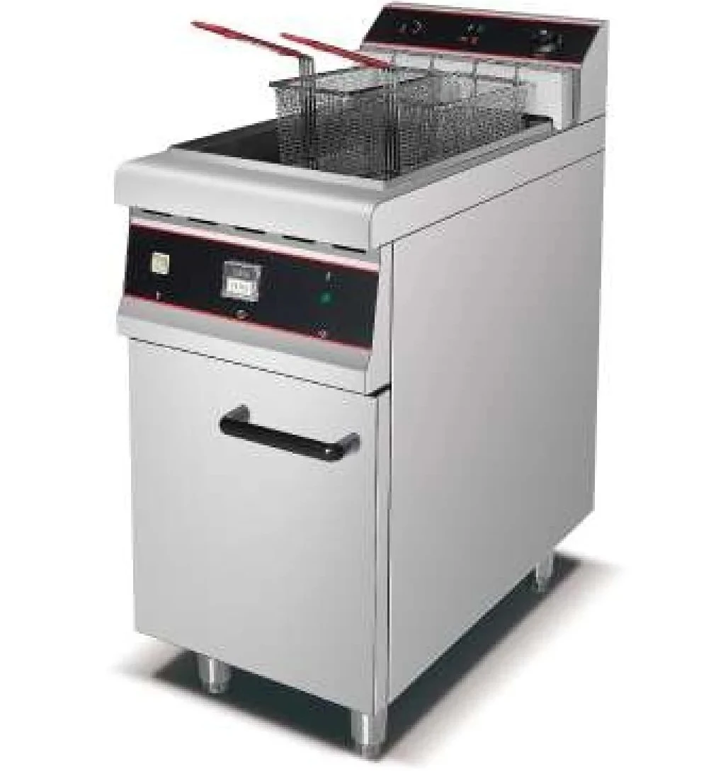 Quatrone HEF-26 Single Tank Twin Basket 30 Litre Deep Fryer Electric 3-Phase