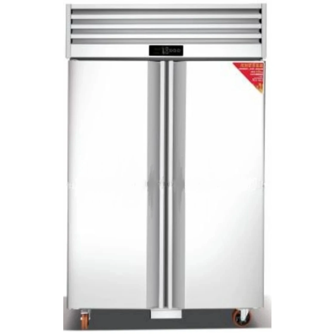 Commercial Stainless Steel Upright Freezer - Double Door Quatrone | KD1-0F