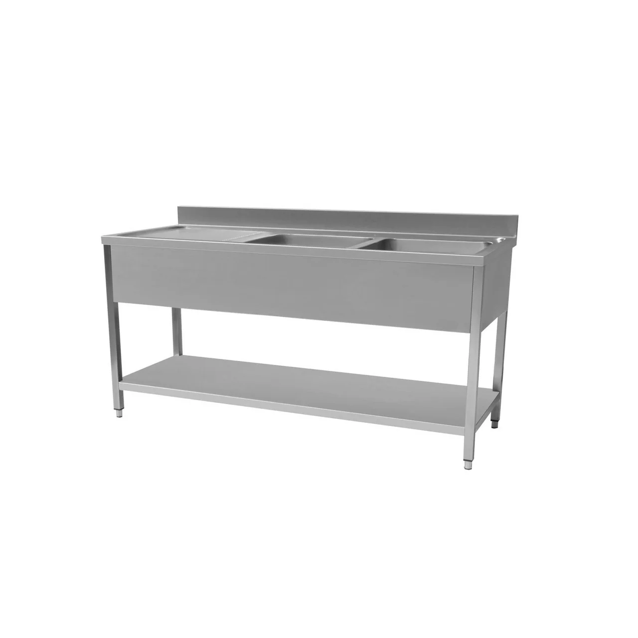 Heavy duty Stainless Steel Sink 1600x700mm (WxD) Left Hand Drain