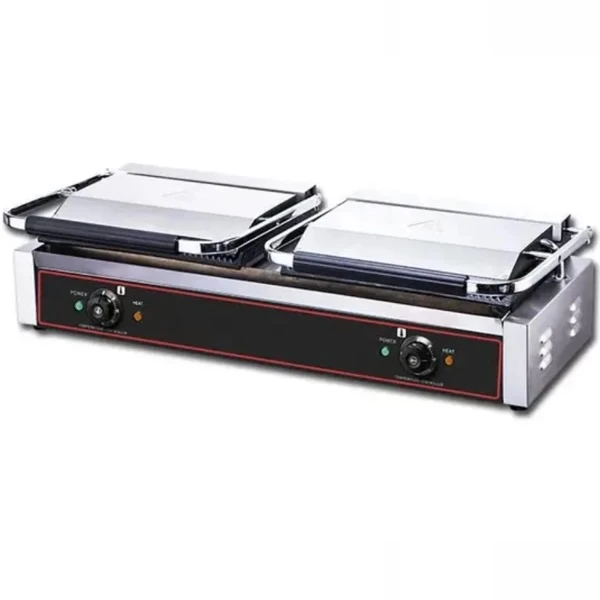 Quatrone - Heavy Duty X-Large Double Contact Panini Press Grill - Nonstick Cast iron - Model:HEG-813E