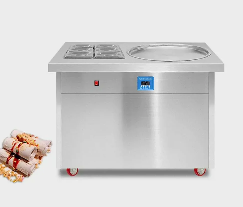 Quatrone - Roller Fried Ice Cream Machine Model:FIR-PFIR-6C