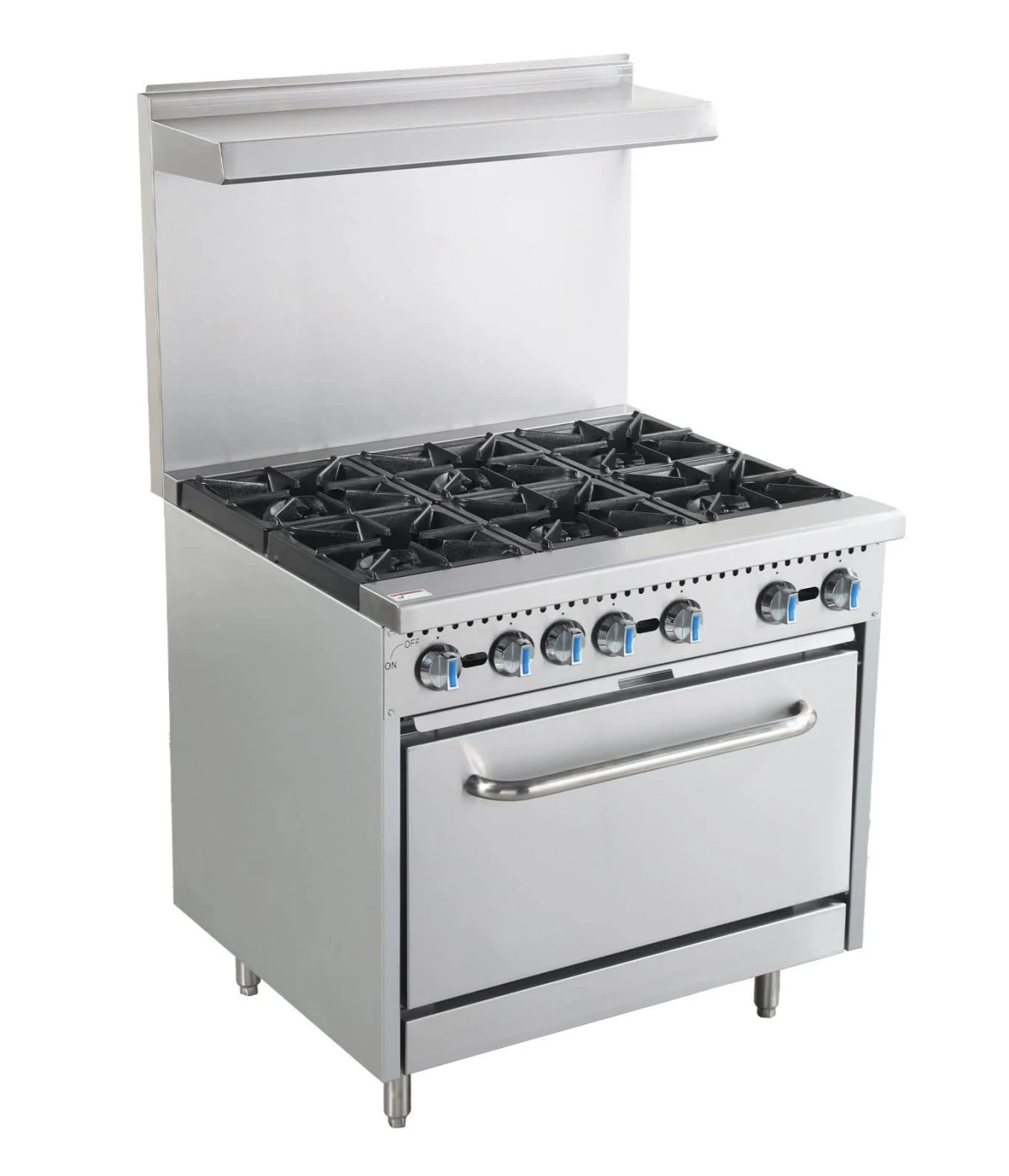 Gas Range 6 Burner Cooker with Oven NG - Heavy-duty | HSD-B36