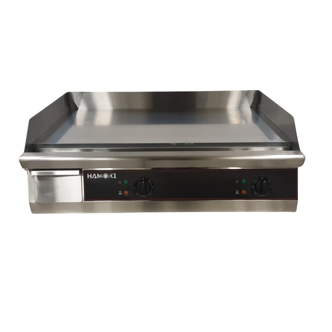 Electric Griddle Chrome Plated Hotplate Countertop - Flat 756mm Wide - Model:GR-760