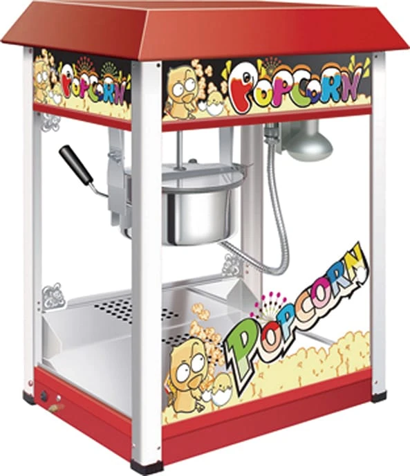 Commercial Popcorn Maker Popcorn Machine 56cm 1.3kw Red